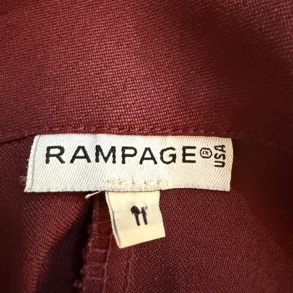 Rampage Vintage Burgundy Skirt Suit - Size 11 - Picture 6 of 7